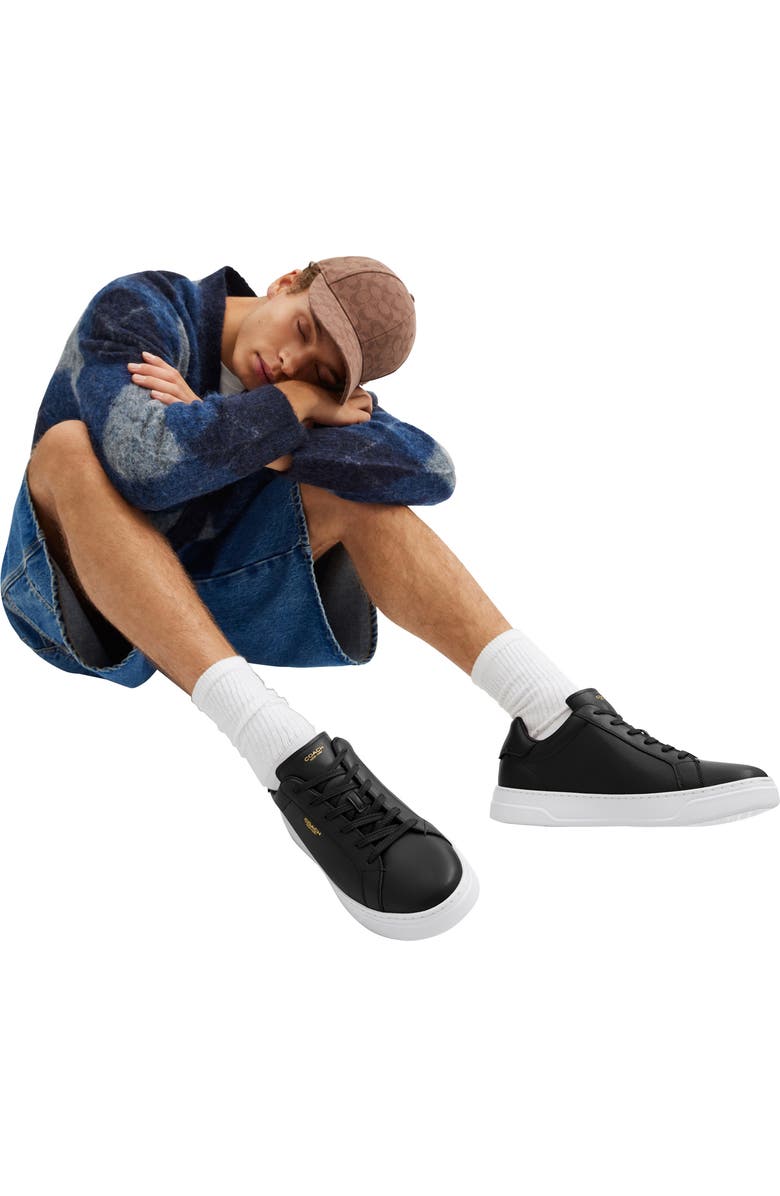 COACH High Line Sneaker, Alternate, color, Black/ Black