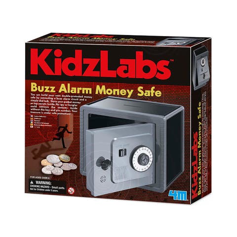 KidsLabs, Buzz Alarm Money Safe, DIY Electric Piggy Bank Building Kit, 8+