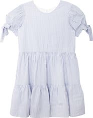 Mabel + Honey Darling Bluebell Gathered Short Sleeve with Bow Detail Dress