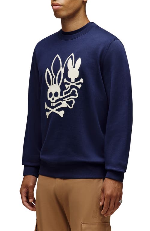 Psycho Bunny Aussie Appliqué Sweatshirt In Blue