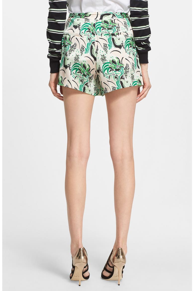 Palm Garden Print Pleated Skort, Alternate, color, PALM GARDEN