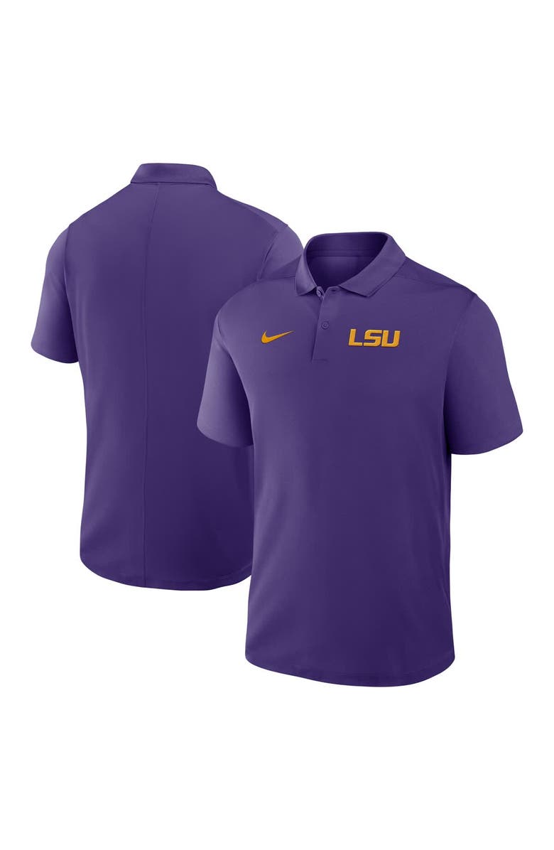 Nike Men's Nike Purple LSU Tigers Primetime Victory Primary Logo Performance Polo, Alternate, color, Purple