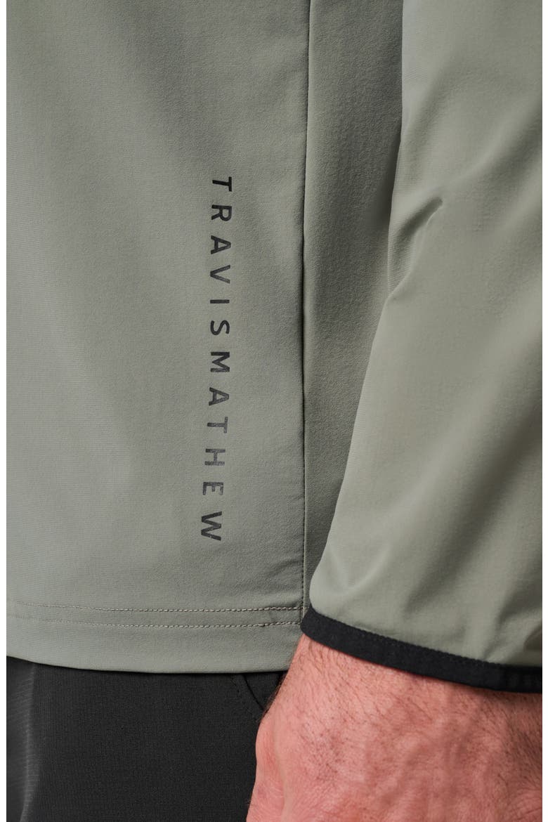 Hero Hour Performance Half Zip Hoodie, Alternate, color, DARK OLIVE