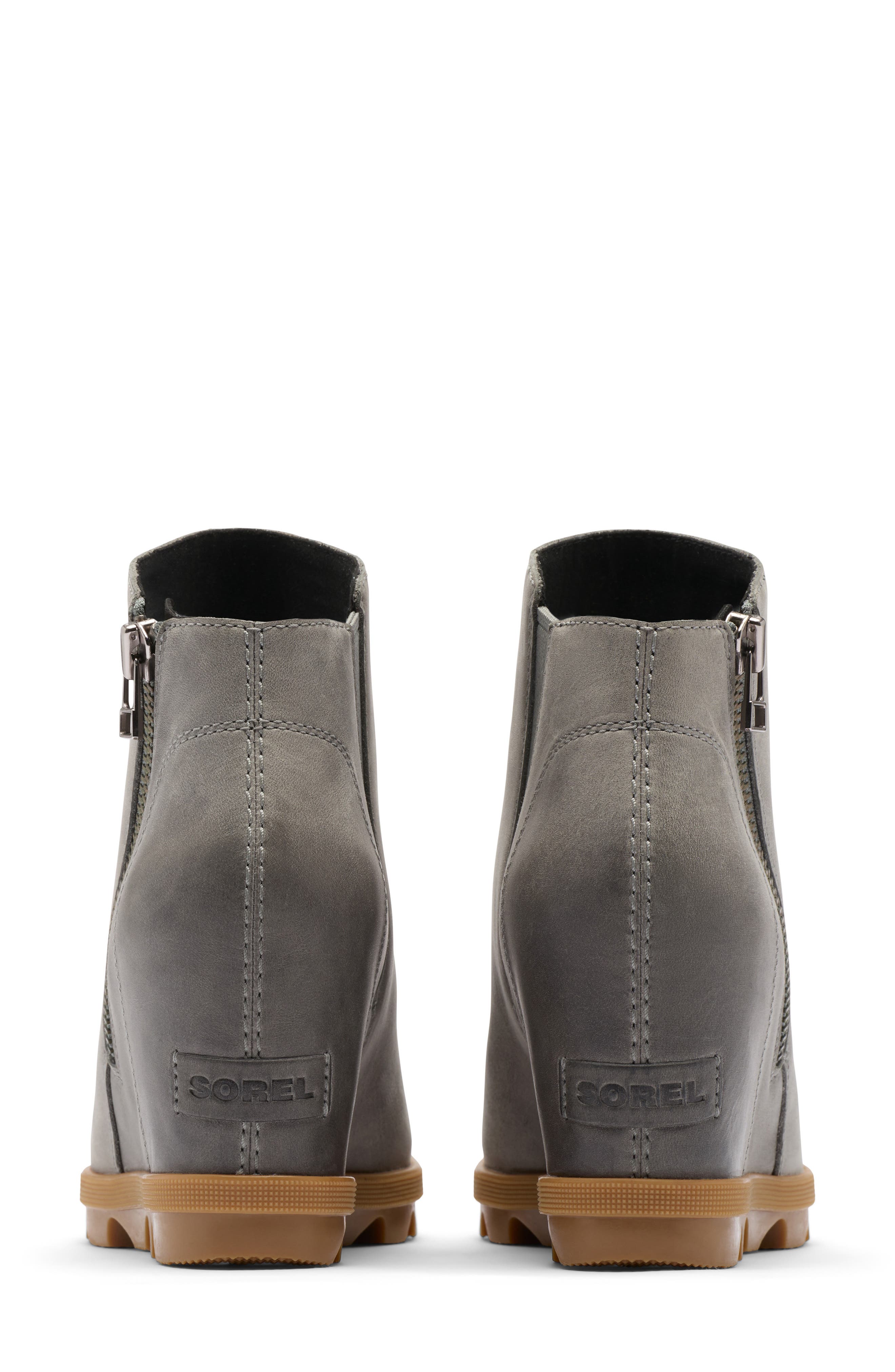 Joan Rhapsody Zip Wedge Bootie, Alternate, color, QUARRY/ GUM 2