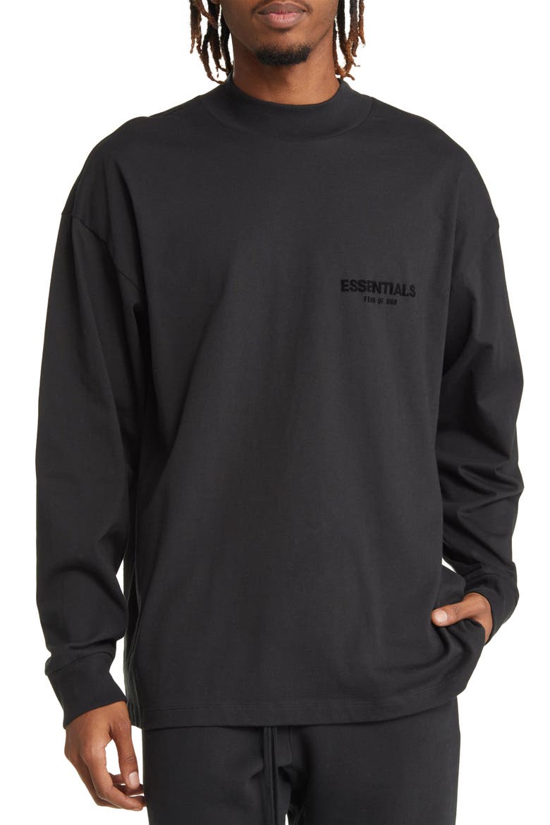 Fear of God Essentials Essentials Long Sleeve Mock Neck Graphic
