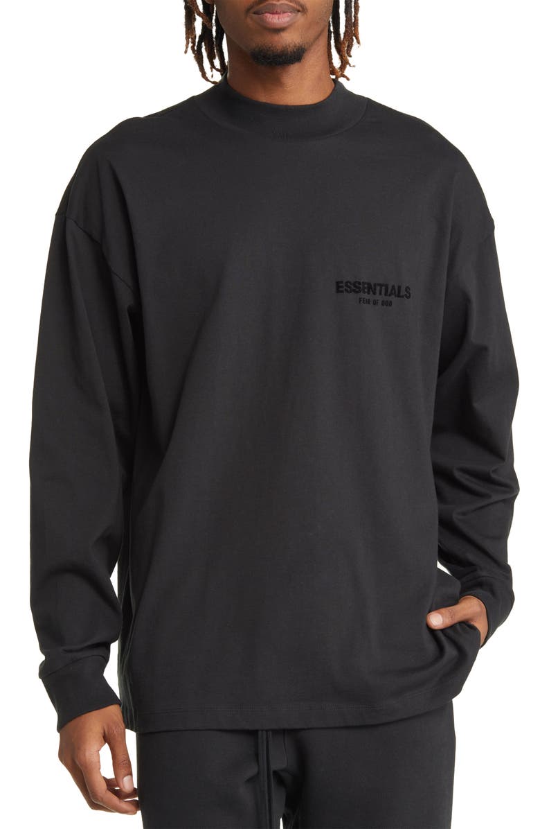 nさん専用　　ESSENTIALS FEAR OF GOD ブラックロンT Fear of God Essentials Essentials Long Sleeve Mock Neck Graphic