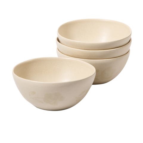 Porto Petals 6.4 Inch Cereal Bowls Set of 4