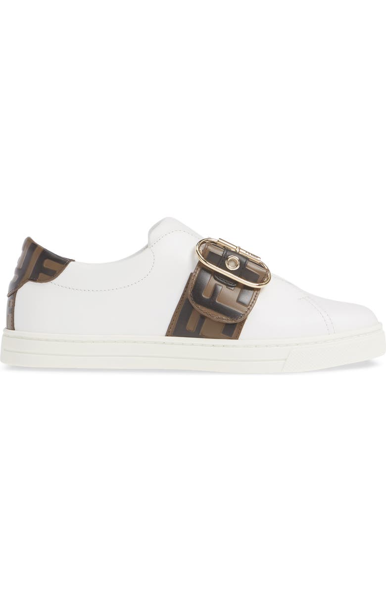 Fendi Pearland Logo Slip-On Sneaker, Alternate, color,