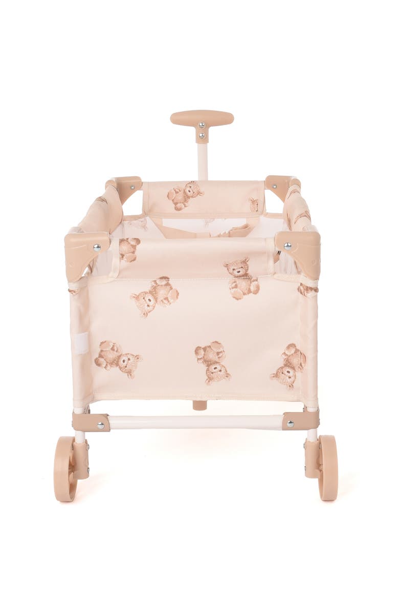 Roma Prams Teddy Toy Wagon Beige & Bear, Push & Pull Cart, Kids 3+, Alternate, color, Beige