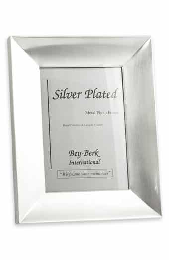 Bey-Berk Brushed 5" x 7" Picture Frame
