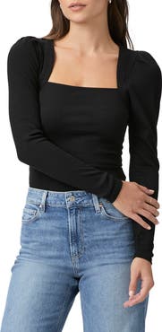 PAIGE Sibyl Puff Shoulder Top