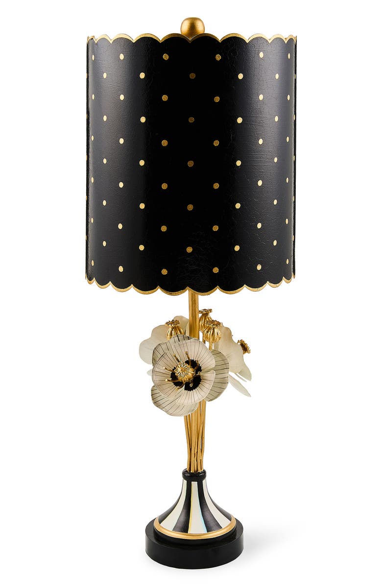 MACKENZIE CHILDS Poppy Table Lamp, Main, color, Black