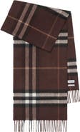Burberry Giant Check Cashmere Scarf