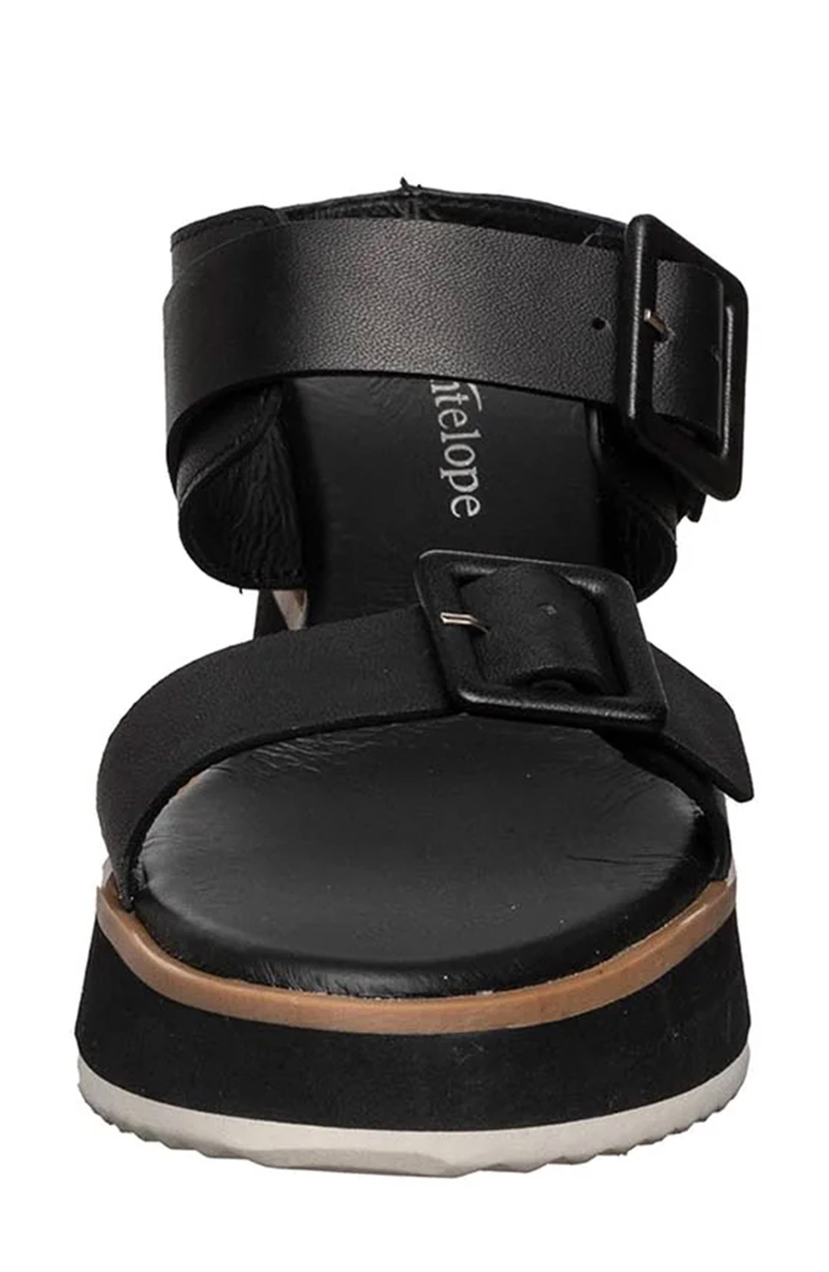 ANTELOPE Dolly Platform Wedge Sandal, Alternate, color, Black