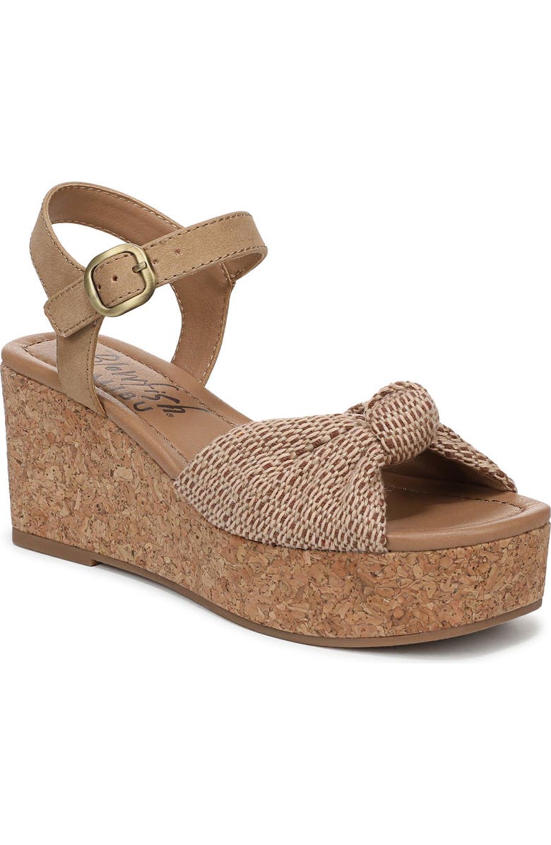 Blowfish Malibu Adore Platform Wedge Sandal, Main, color, Natural Sand Crochet