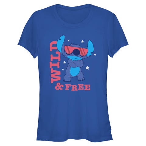 Junior's Wild and Free Pose Short Sleeve Graphic T-Shirt