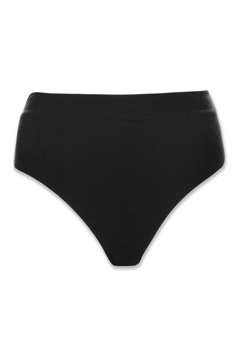 HELEN JON Soft Band High Waist Bottom, Alternate, color, Black