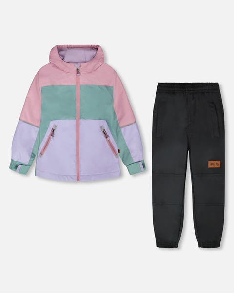 Two-Piece Mid-Season Colorblock Outerwear Set (Toddler, Little Kid & Big Kid)