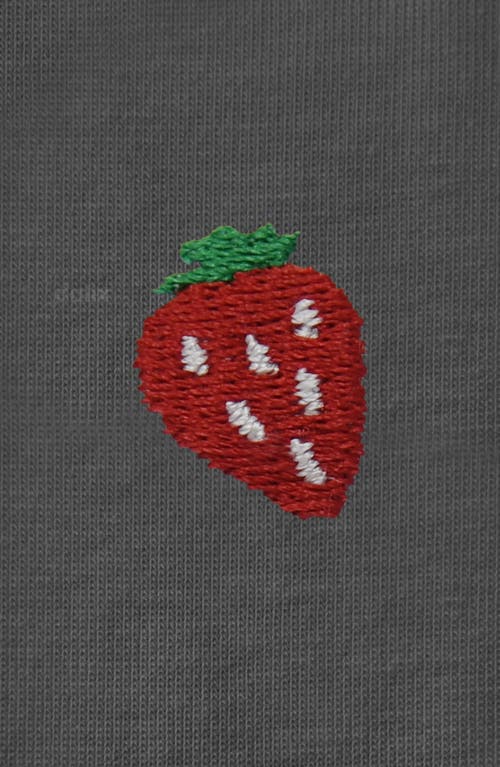 Dalix Womens Lil Strawberry Jersey Tee In Gray