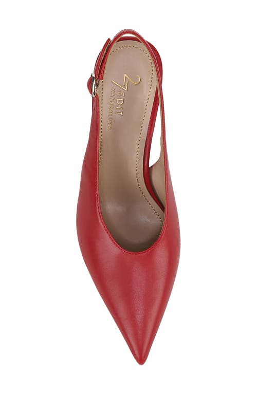 27 Edit Naturalizer Elaine Slingback Pointed Toe Pump In Crimson