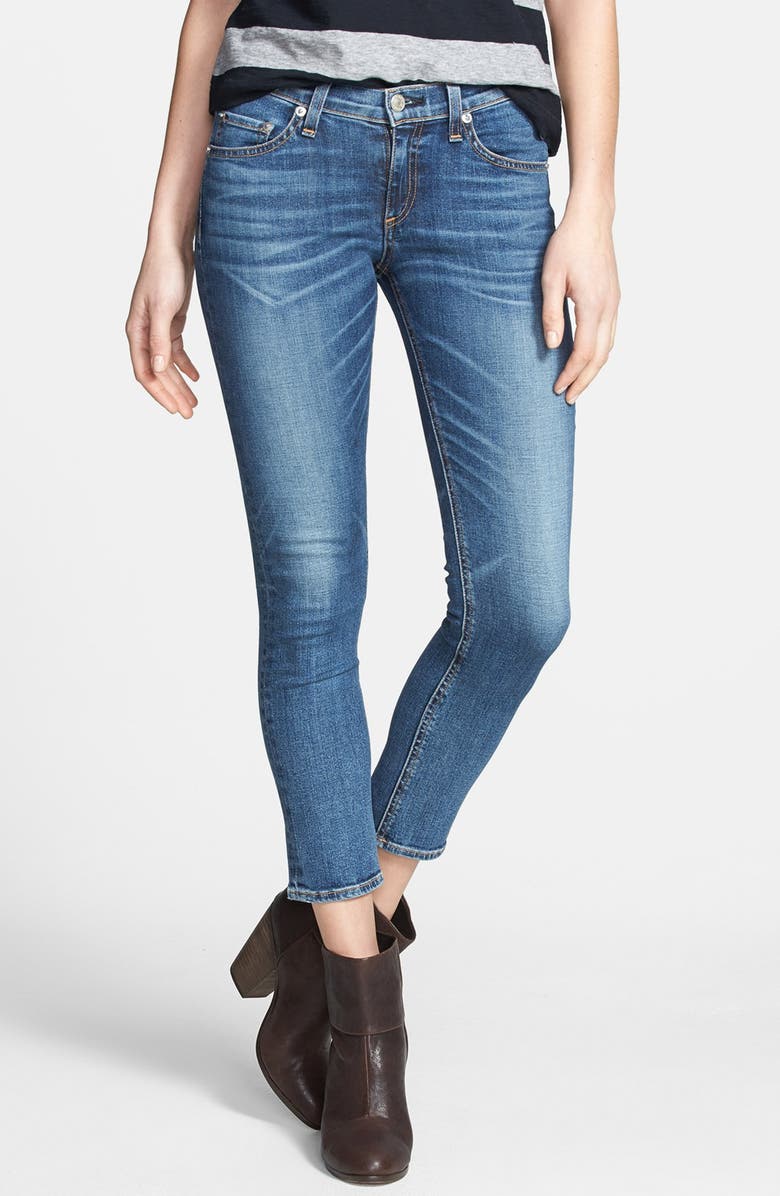 rag & bone/JEAN Crop Skinny Jeans, Main, color,