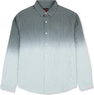 PLEASURES Fade Stripe Button-Up Shirt