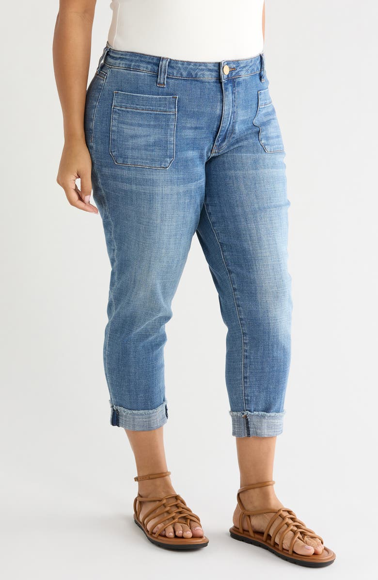 KUT from the Kloth Amy High Waist Patch Pocket Crop Skinny Jeans, Alternate, color, Attractive