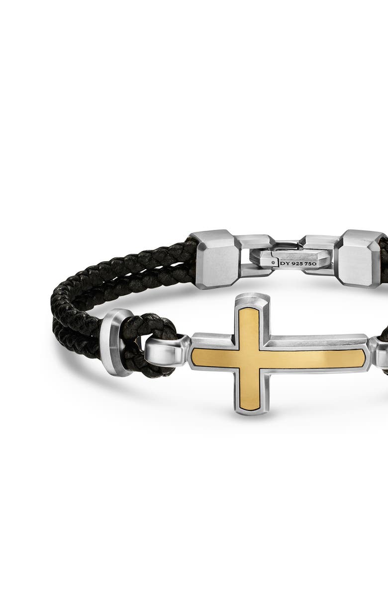 David Yurman Streamline Cross Station Bracelet, Alternate, color, Silver