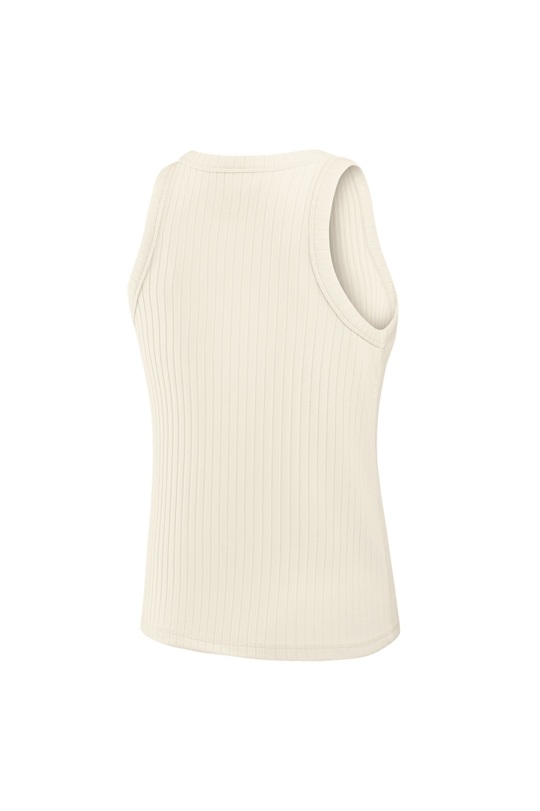 Women's Fanatics Cream Philadelphia Eagles Star Play Tri-Blend Ribbed Tank Top, Alternate, color, Cream