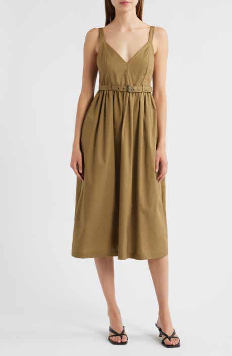 Steve Madden Juno Halter Neck Cotton Dress