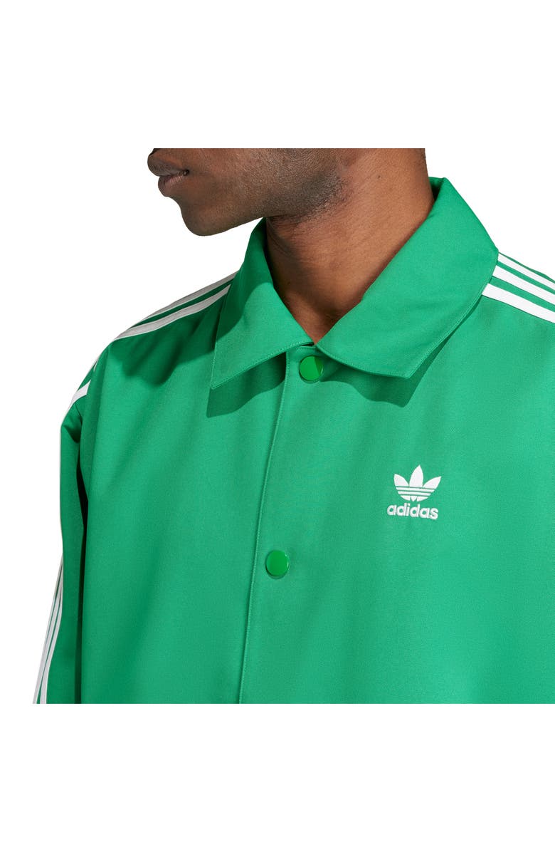 adidas Adicolor 3-Stripes Recycled Polyester Coach's Jacket, Alternate, color, 