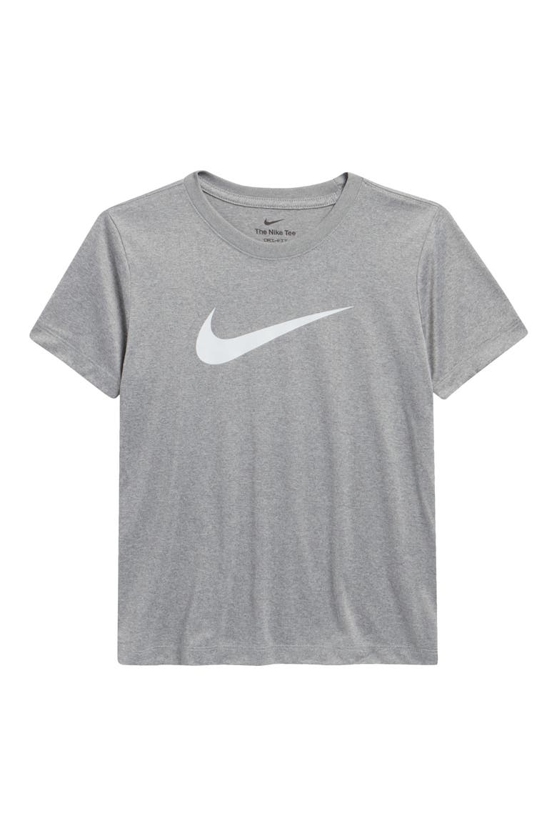 Kids' Legend Dri-FIT Graphic T-Shirt, Main, color, TUMBLED GREY/ SILVER/ HEATHER