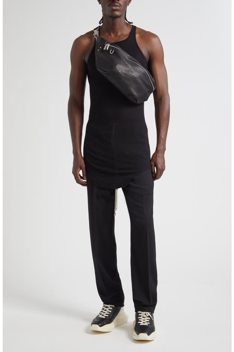Basic Rib Tank, Alternate, color, BLACK