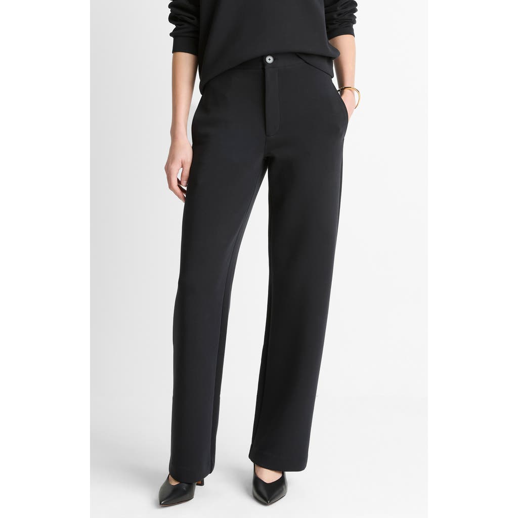 Vince Stretch Cotton Blend Pants in Black at Nordstrom, Size Large
