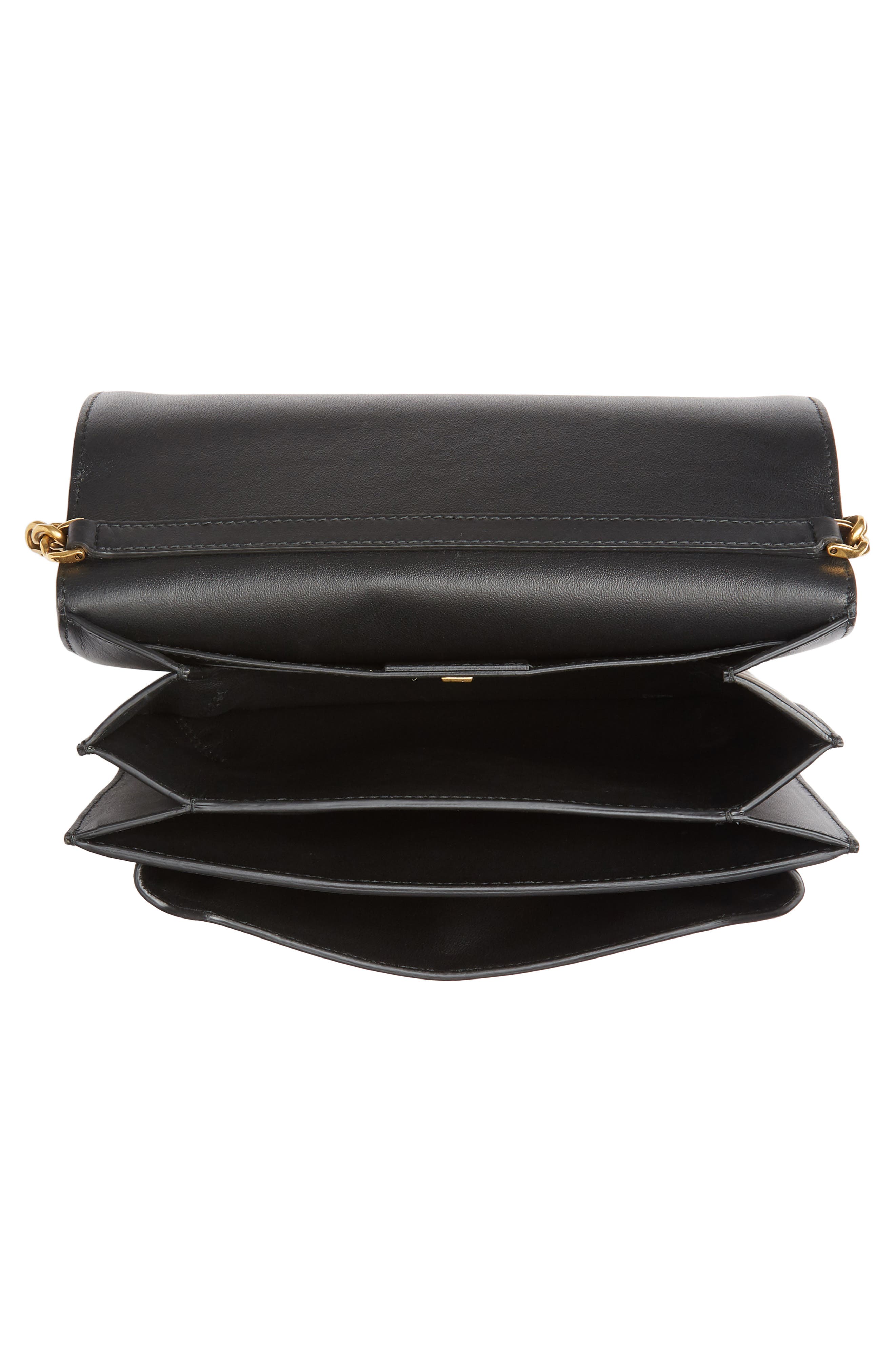 FERRAGAMO Salvatore Ferragamo Gancio Square Leather Crossbody Bag, Alternate, color, 