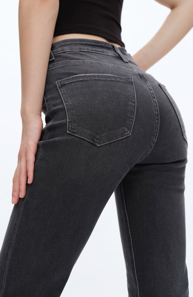 Bayeas High Waist Flare Jeans, Alternate, color, Grey