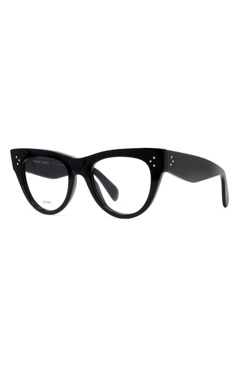 CELINE Bold 3 Dots 52mm Butterfly Reading Glasses, Alternate, color,