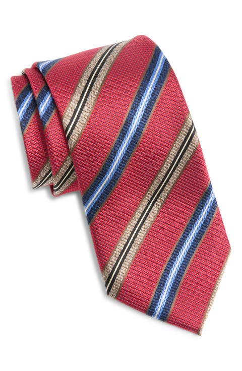 Striped Silk Tie