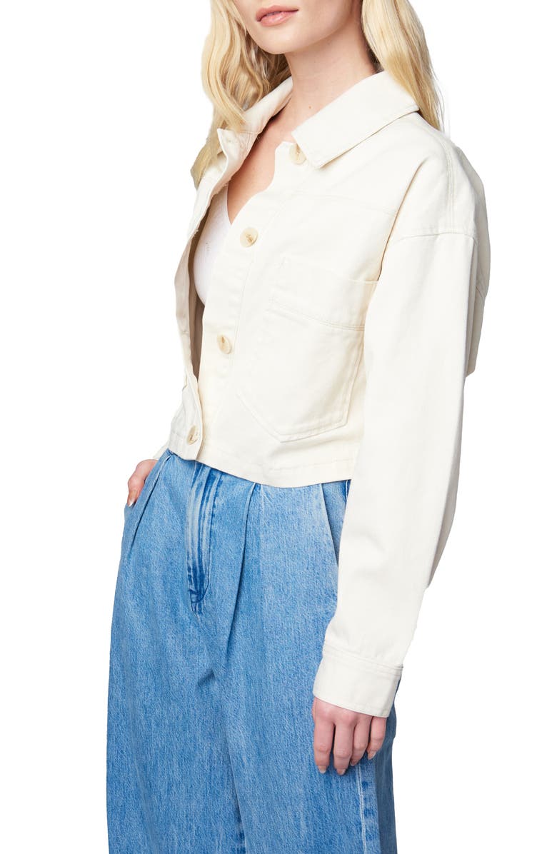 BLANKNYC Oversize Crop Cotton Jacket, Alternate, color, 