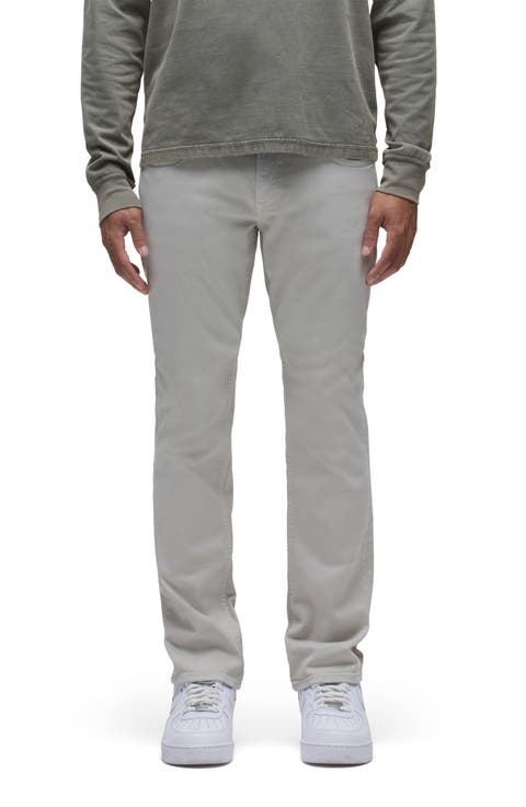 Blake Slim Straight Stretch Twill 5-Pocket Pants (Ash)