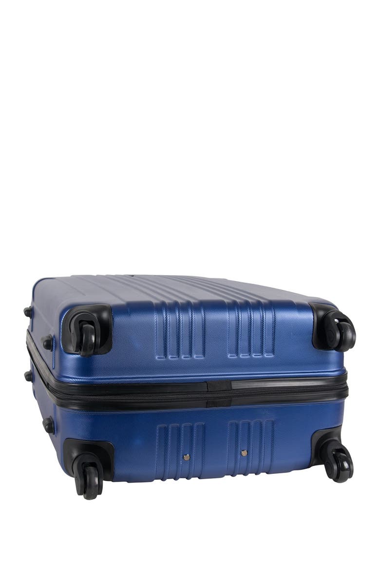 Out of Bounds Hardshell Four-Wheel Spinner Suitcase, Alternate, color, COBALT