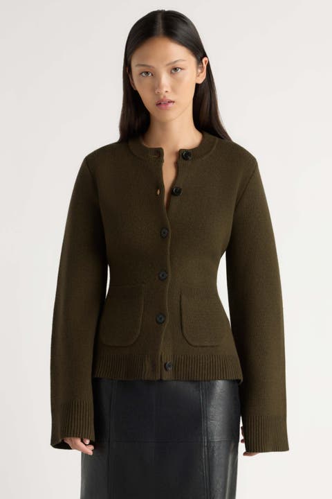 Eames Cotton Wool Button Cardigan