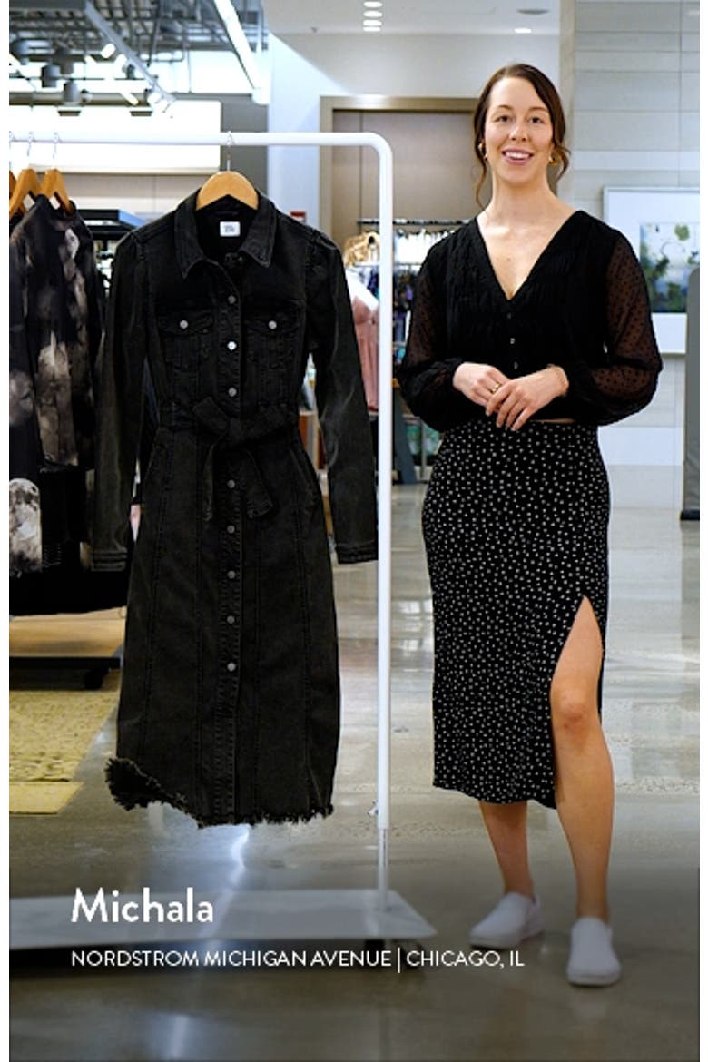 Long Sleeve Denim Shirtdress video