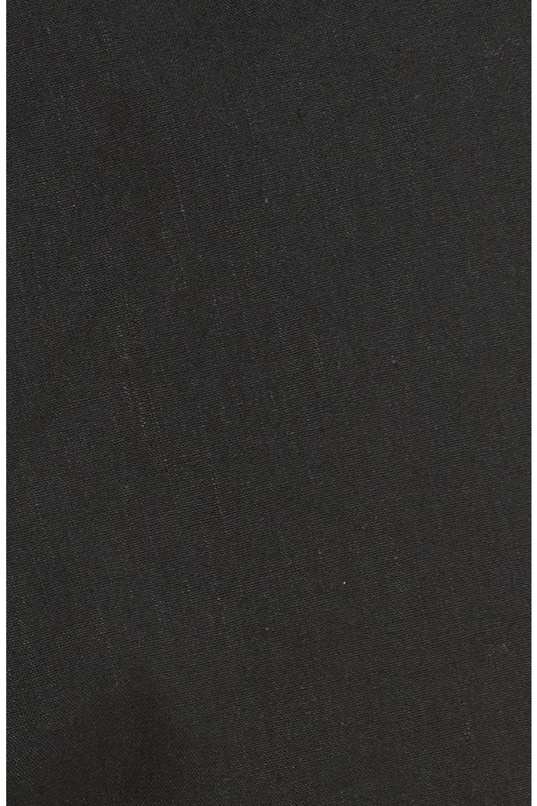 Stretch Linen Blend Skirted Romper, Alternate, color, BLACK