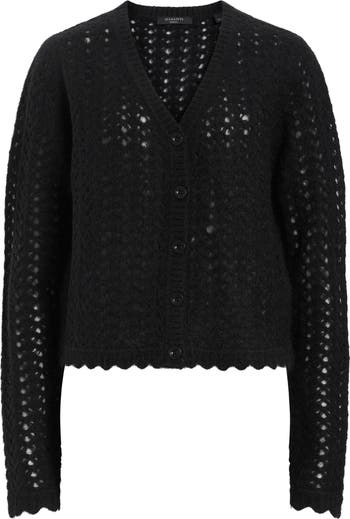 カーディガン VIVIAN OPEN STITCH V-NECK CARDIGAN | VIVIAN オープン ステッチ Vネック カーディガン レデ カーディガン VIVIAN OPEN STITCH V-NECK CARDIGAN | VIVIAN