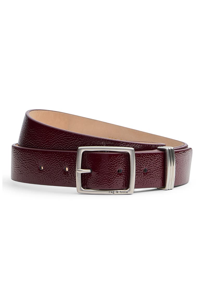 Boyfriend 2.0 Leather Belt, Main, color, MERLOT