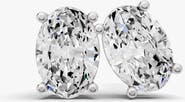 SEREIA OFFICIAL 14K Gold Studs Earrings 0.75 ct Oval Prong Solitaire