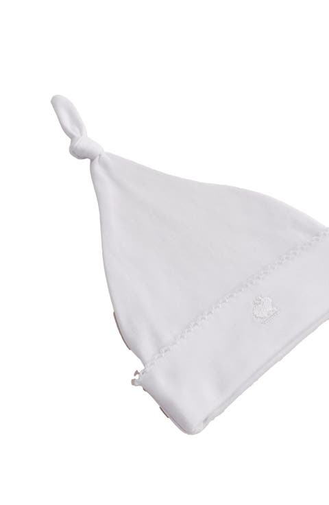 Premium Peruvian Pima Cotton Logo Knot Beanie For Infant