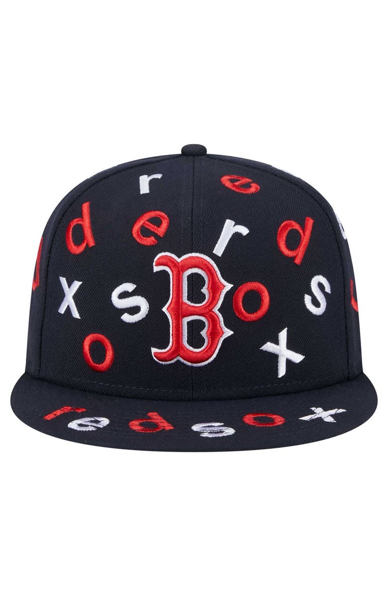 New Era Men's New Era Navy Boston Red Sox Team Confetti 59FIFTY Fitted Hat, Alternate, color, 
