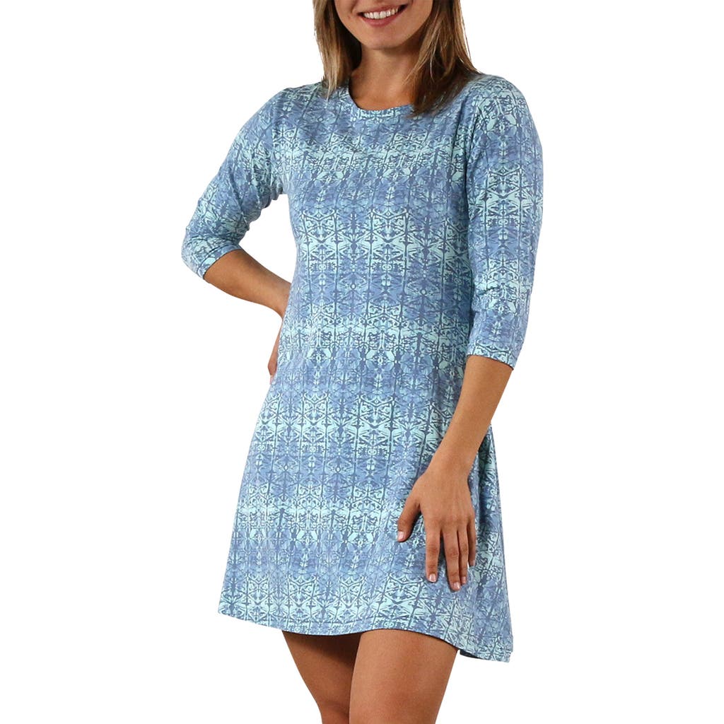 UV Skinz 3/4 Sleeve Swing Dress in Baltic Kaleidoscope  product